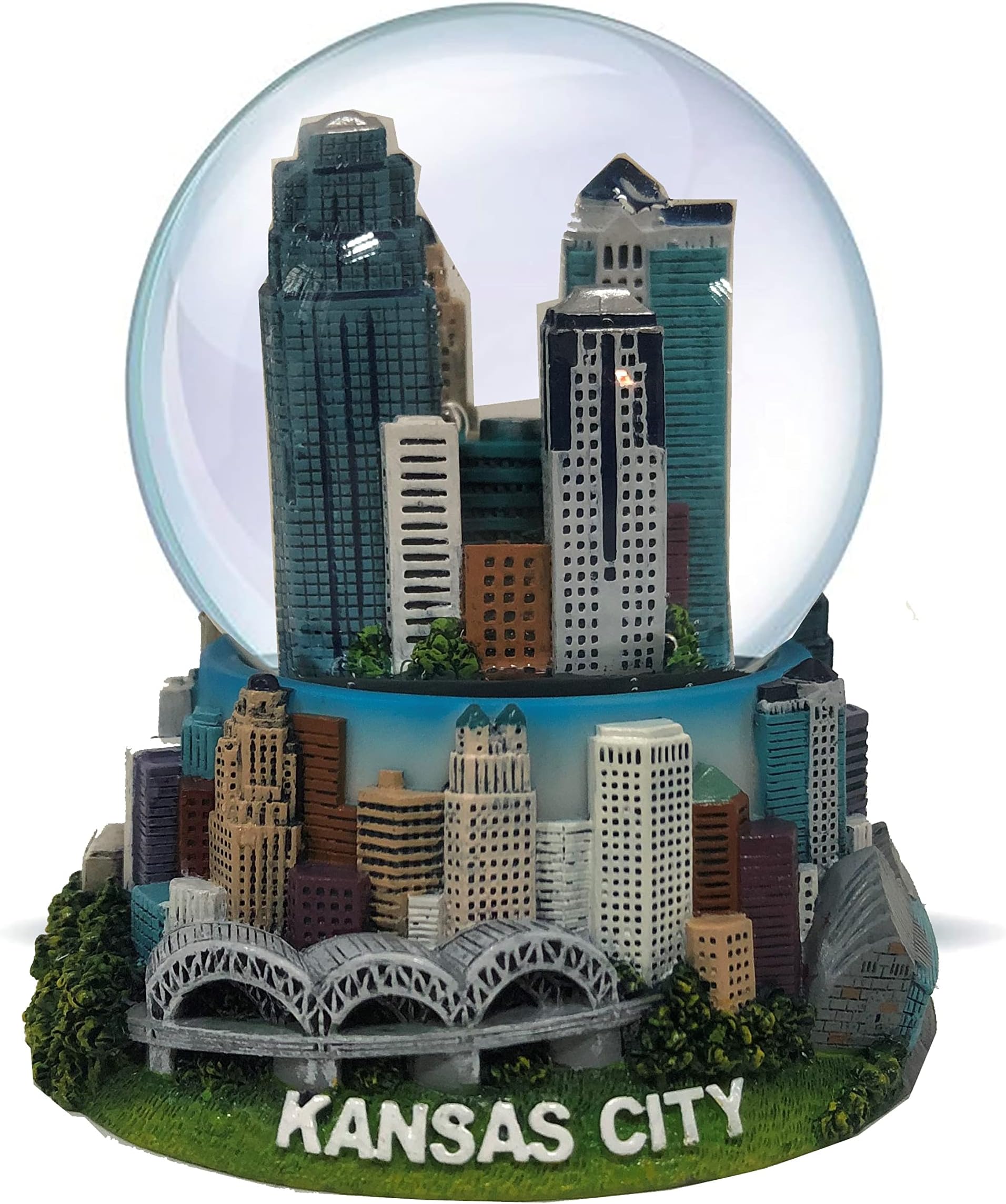 Kansas 3D Snow Globe Water Globe Souvenir Ornament for Home car Gift for Women Kids Girls Mon Granddaughter 3 ½” T
