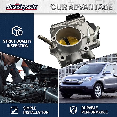 Miniatura 3 de Cuerpo electrónico del acelerador para Honda CR-V 2.4L 16400-RZA-J01 16400RZAJ01 TB1020 2007 2008 2009