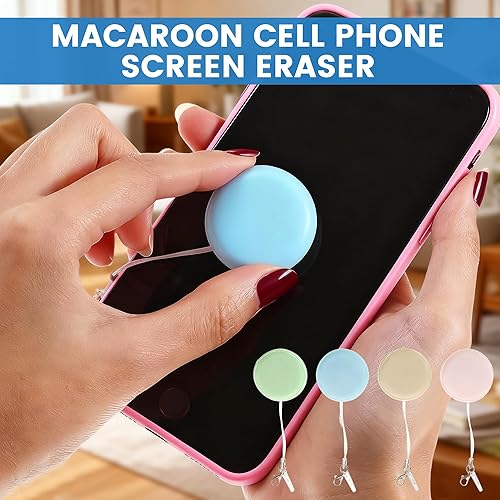 Miniatura 2 de Macaron - Limpiador de pantalla de teléfono, 2026, nuevo limpiador de pantalla portátil para teléfono móvil, limpiador multifuncional para lentes de