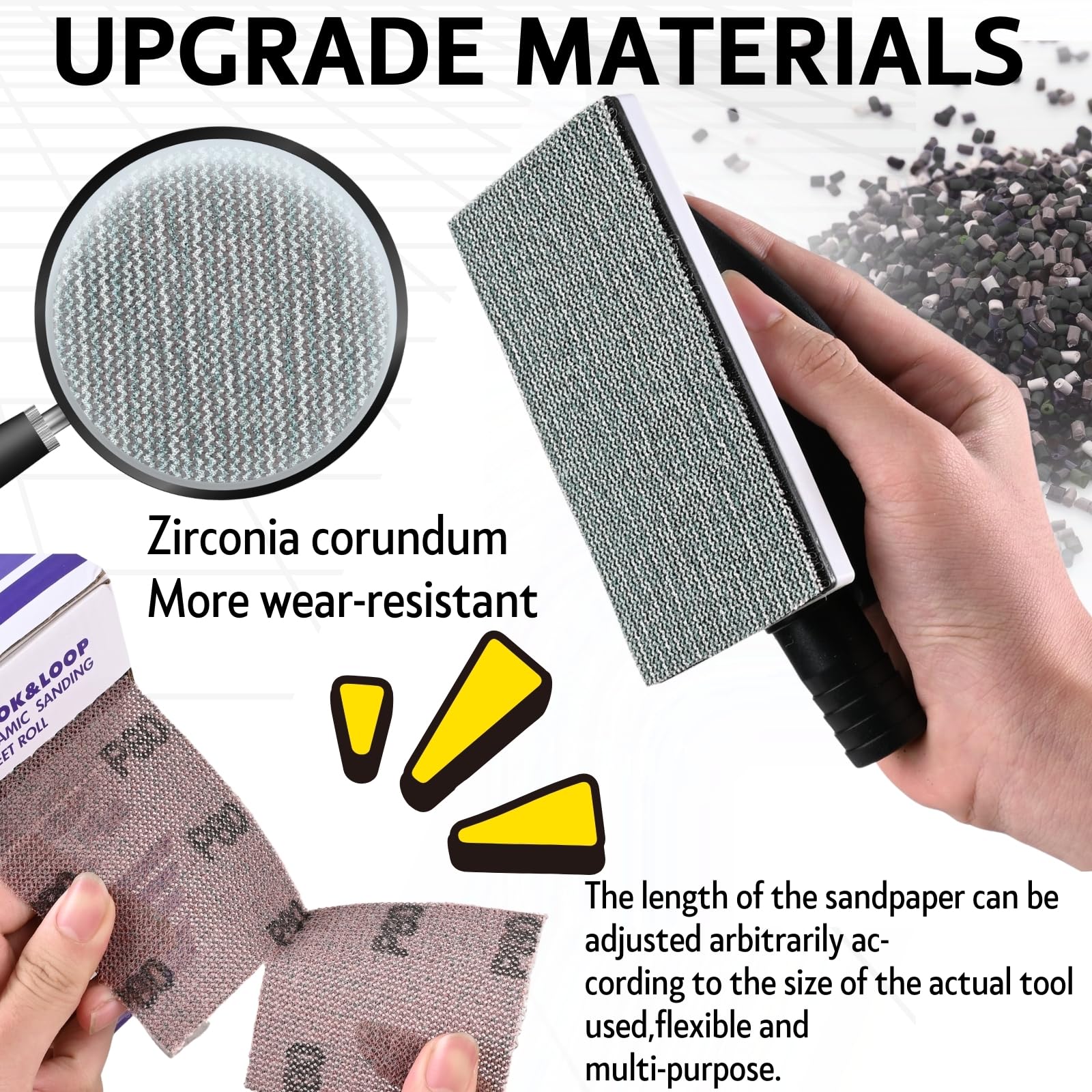 Shineboc Rouleau De Papier Abrasif Grain 80, 70 Mm X 12 M, Violet En Céramique, Trous En Zigzag, Avec Base Textile, Papier Abrasif Pour Ponceuse Manuelle Pour Bois, Métal, Acier, Acier Inoxydable