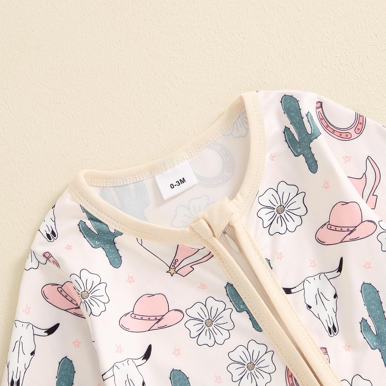 Newborn Baby Boy Girl Clothes Western Cow Print Long Sleeve Romper Jumpsuit One Piece Fall Winter Outfit - Image 5