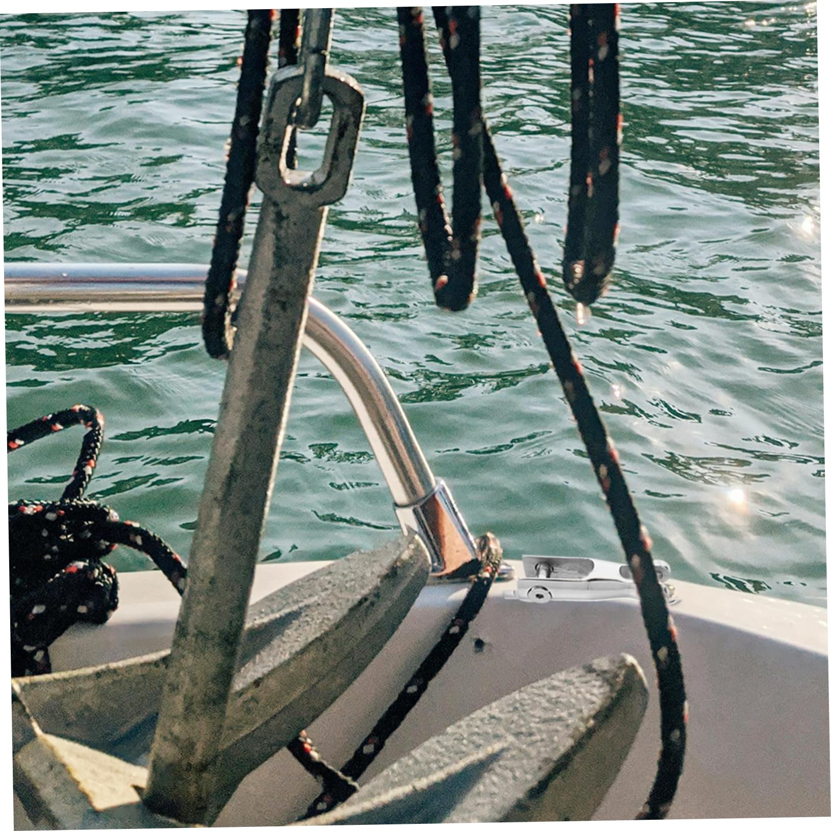 GANAZONO Edelstahl Bootsankerverbinder mit Hochleistungs Drehgelenk Schwerlastfähig Poliertes Design für Yachtanker und Schlauchbootzubehör