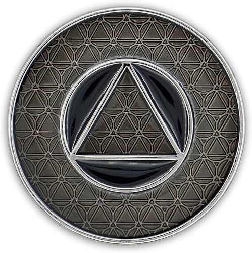 Miniatura 4 de Chip de sobriedad infinita | Moneda AA Triplate gruesa | Ficha de regalo de recuperación de Alcohólicos Anónimos