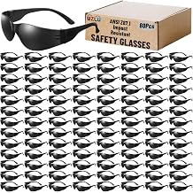 80 PCS Tinted Safety Glasses Bulk Unisex, Anti-Scratch UV Protective