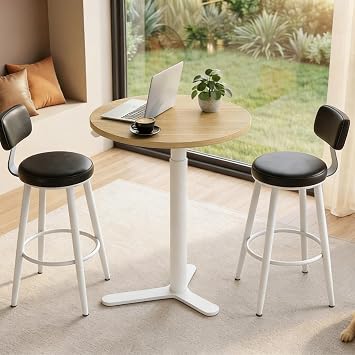 FLEXISPOT Gas Spring Lift Sit-to-Stand Table,20" Round Bar Table