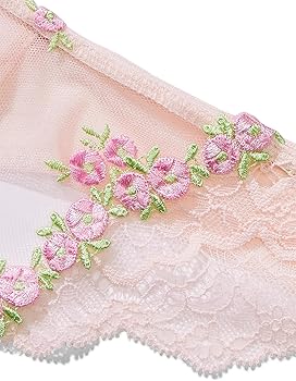 Amazon.com: Victoria's Secret Rosebud Embroidery Mesh Thong Panty
