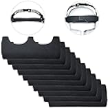 10 Pieces Hard Hat Sweatband, Washable Reusable Hard Hat Sweatband Liners for Welding Helmet, Hard Hat Black