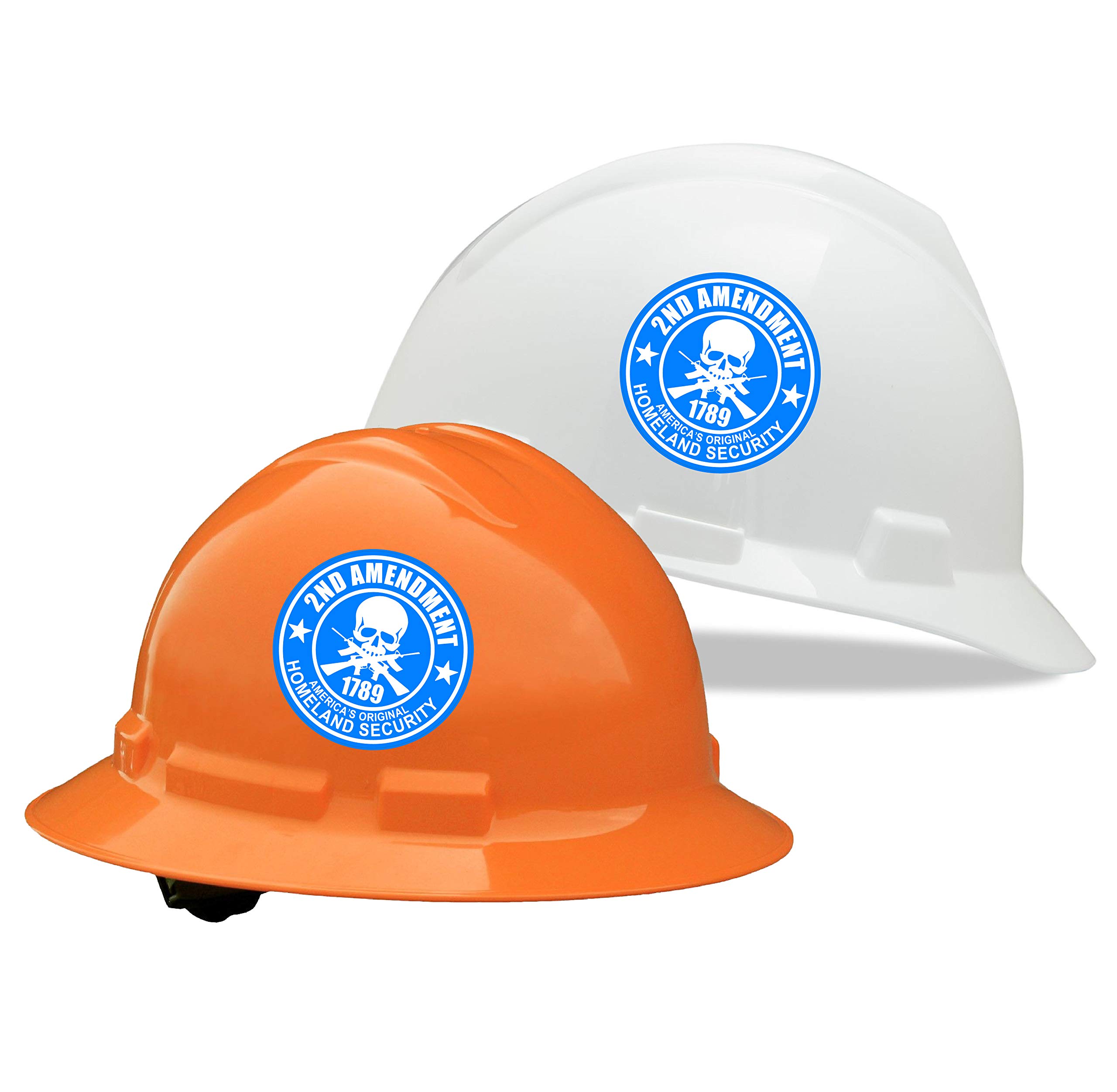 2nd Amendment Original Homeland Security Hard Hat Helmet Decal | Lunch Box Tool Box Motorcycle sticker | 3