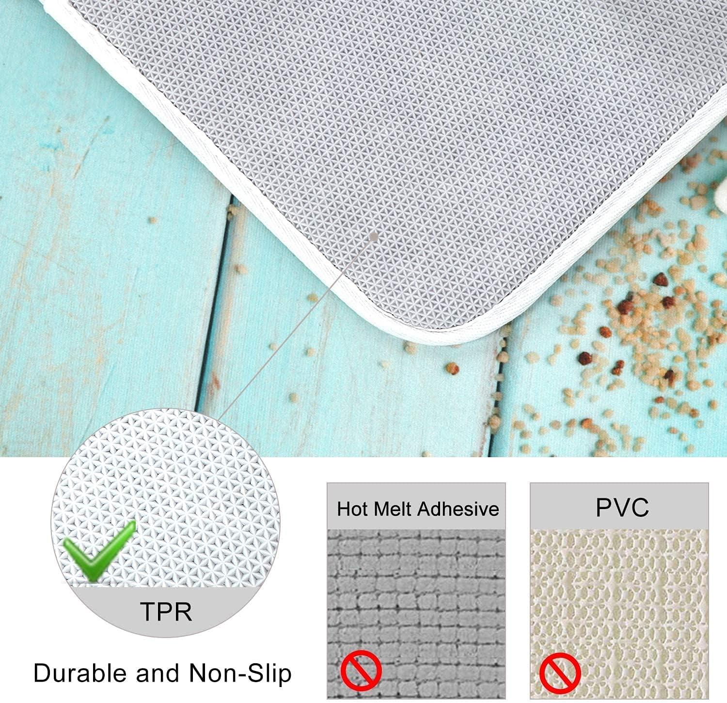 Uphome Round Bathroom Rugs 2-ft Beach Shell Sea Collection Bath Mat Soft Flannel Boho Teal Bath Rug Non-Slip Machine Washable Floor Carpet for Bathtub Showers