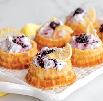 Nordic Ware Shortcake Baskets Cakelet Pan, Mini Basket Cake Mould Tray, Cast Aluminium Cake Tin, Muffin Tray for Spring, Made in The USA Colour: Toffee, 3 Cup Capacity