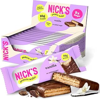 N!CK'S Protein Wafer Riegel Vanille Schokolade 9 x 40g