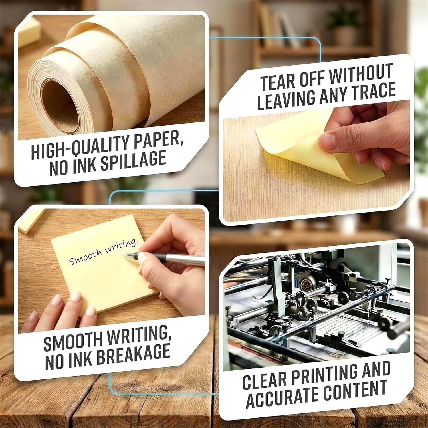 Bulk Personalized Sticky Notes 3"x3" – Custom Notepads with Logo or Text, 50 Sheets per Pad, Custom Post it Notes, 3–100 Pack for Business Marketing, Office (30)