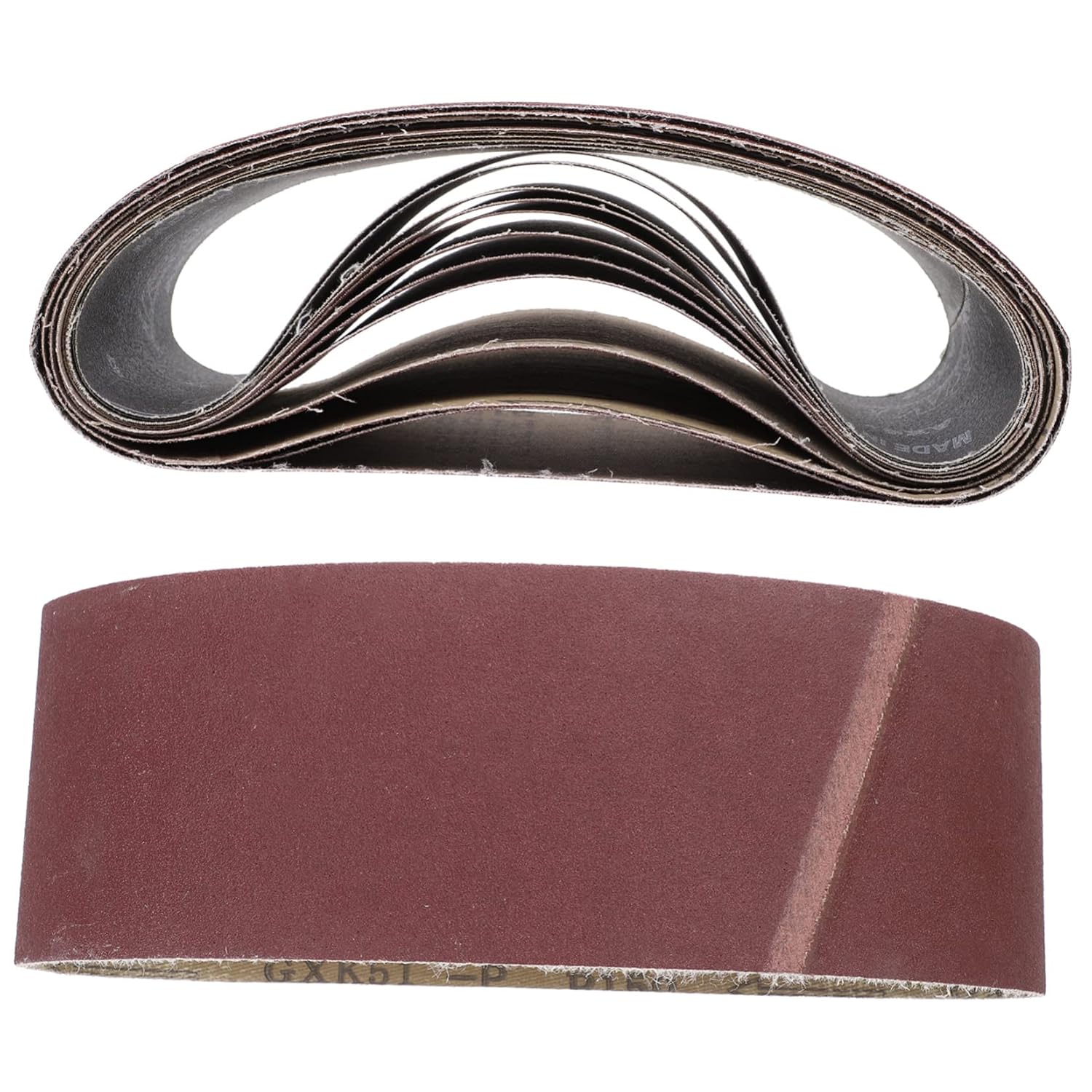 Crafted from Fused 12pc Sandpaper Belts 80/120/150/180/240/320 Grit Tool Belt Sanding Bands