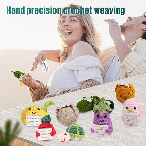Miniatura 3 de Soporte emocional de ganchillo en pepinillo, hecho a mano, apoyo emocional pepino, para amigosfamilia, linda muñeca de punto de pepino en escabeche