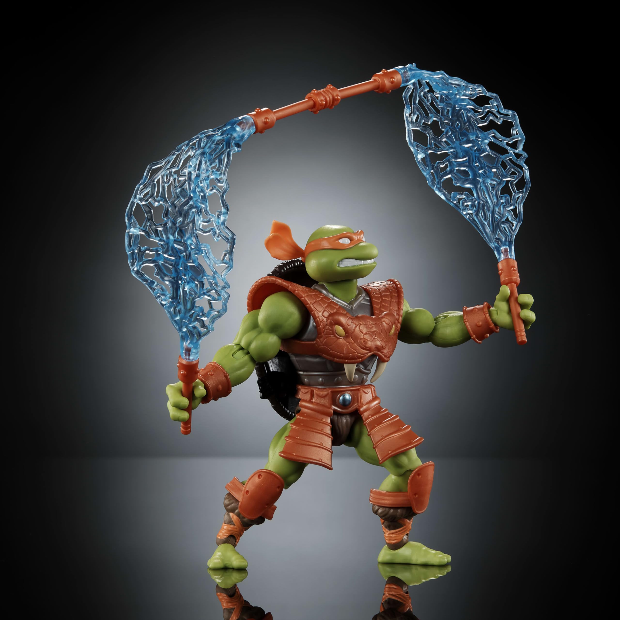 Masters of Universe Origins Turtles of Grayskull Michelangelo Reptile Wars Posable Action Figure - Image 4