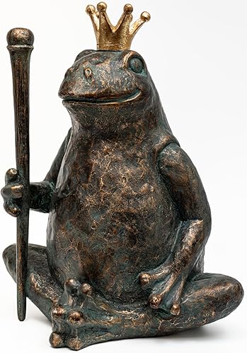 Frog Garden Statue, Yard Decorations Outdoor Decor, Weather-Resistant Animal Figurines