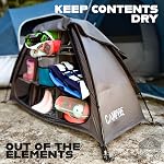 Tente & RV Organisateur de camping avec fermeture à glissière, 9-Shelf Stockage. Utilisé comme organisateur de tente, RV Organisateur de chaussures, organisateur de tentes à manger ou pour organiser tout autre équipement de camping / Accessoires (brevetés - Sous licence)