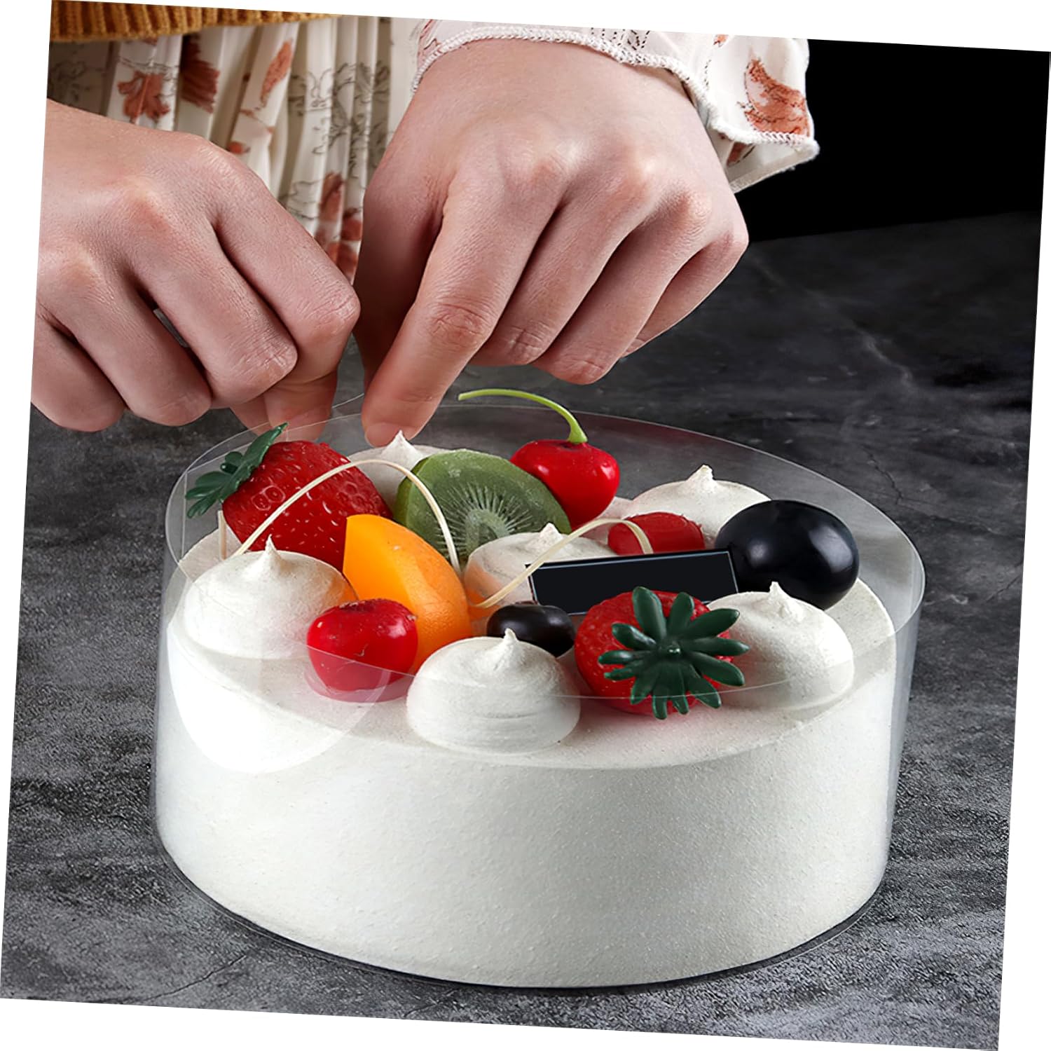 iplusmile 210m Acetate Sheet Roll for Cake Decorating Food Grade Plastic Film Cake Surround