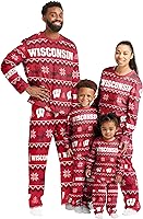 Vista 14 de FOCO NCAA para mujeres - Conjunto de pijamas familiares navideños a juego con patrón feo del equipo universitario de la NCAA