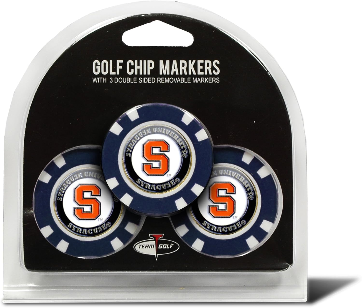 Team Golf NCAA Poker Chip Size with Pop Out Smaller Double-Sided Enamel Markers