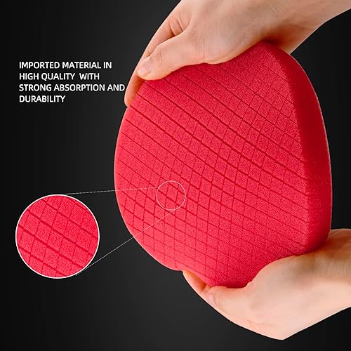 Miniatura 32 de Almohadilla amarilla de corte medio, almohadillas de pulido SPTA 3 piezas de cara de 6.5 pulgadas para placa de respaldo de 6 pulgadas, almohadillas