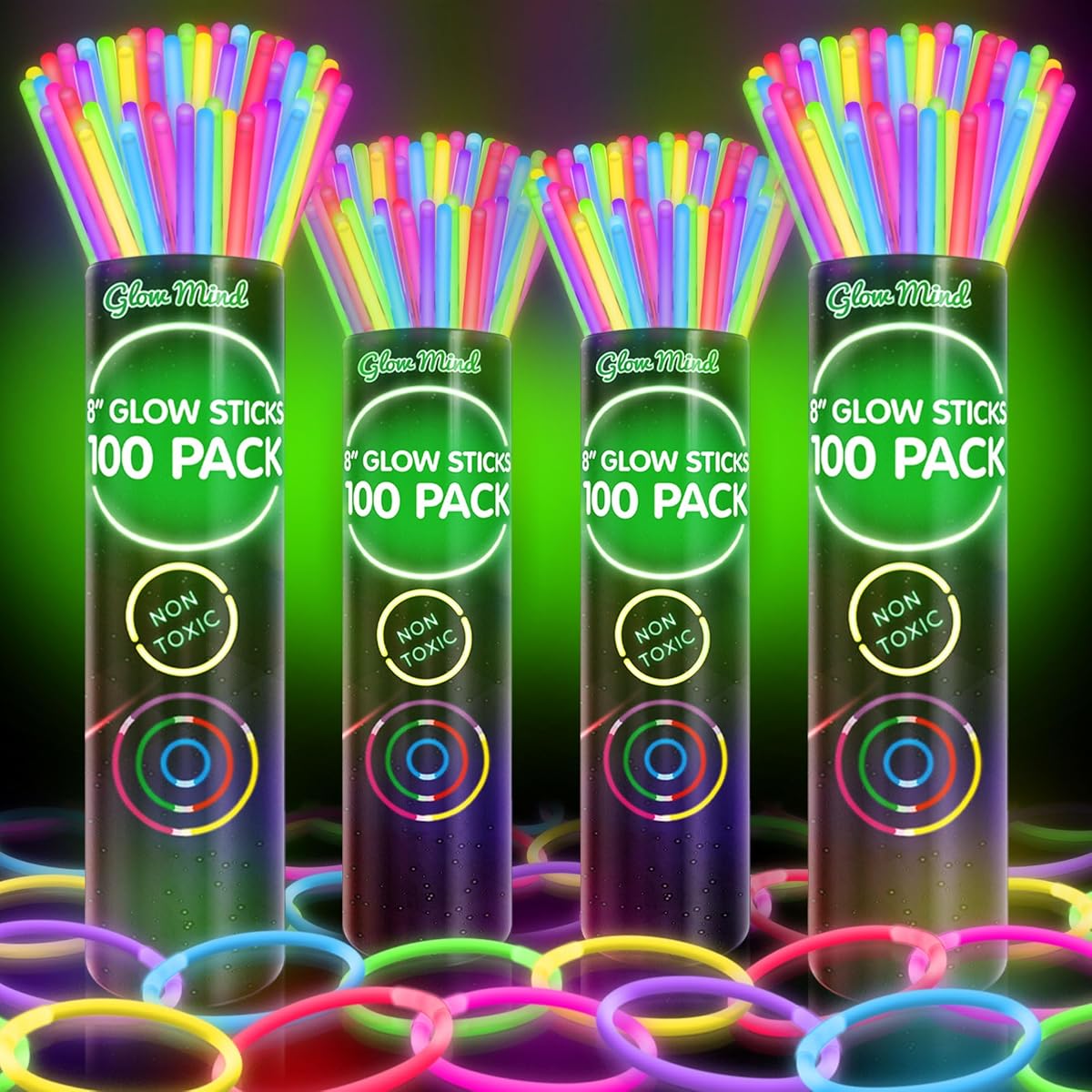 400 Glow Sticks Bulk Party Pack