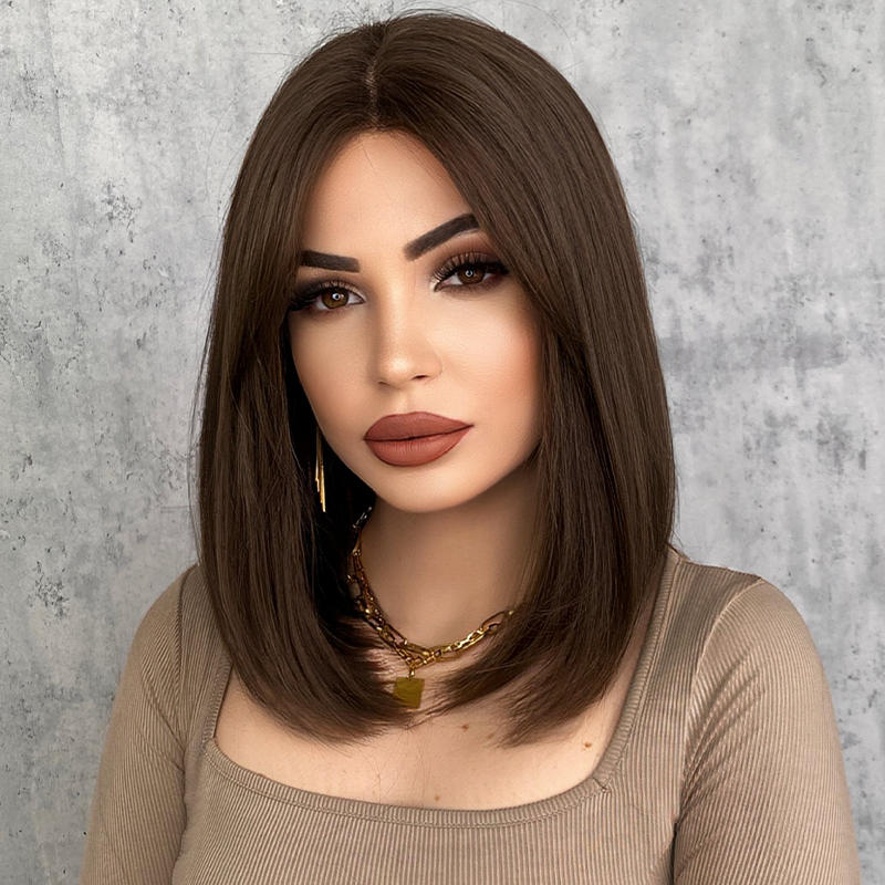 Amazon.com : 7JHH WIGS Short Straight Bob WIG Lace Front