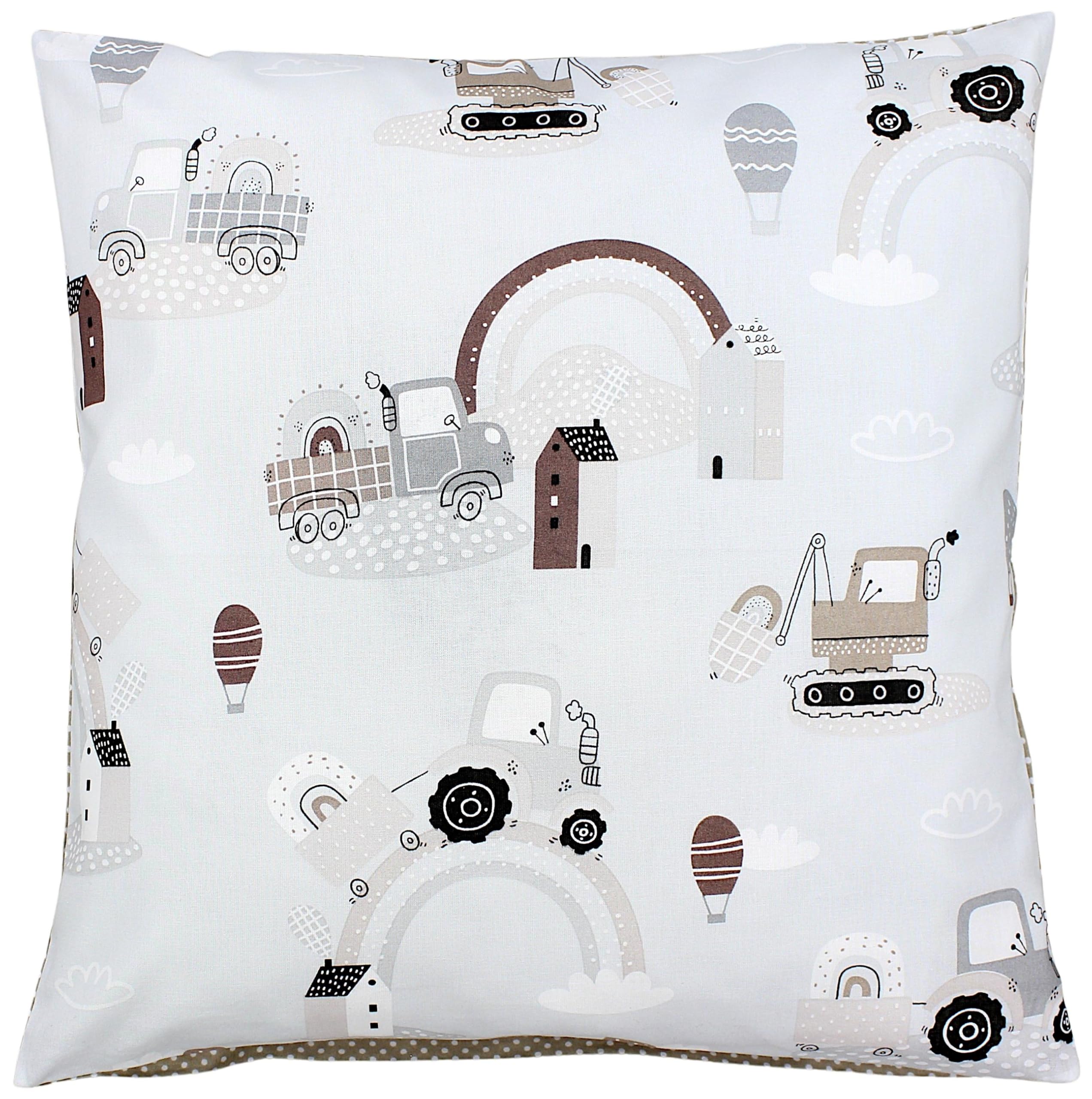 TupTam Funda para Cojin con Diseño Decorativo para Niños, Oso Dino Verde Gris, 40 x 80 cm — view 15