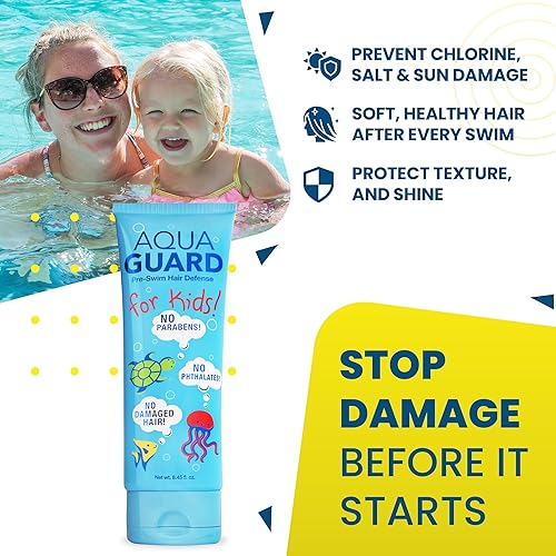 Miniatura 2 de AquaGuard - Defensa capilar prenatal para niños evita daños de cloro sin parabenos ni gluten vegano seguro de color seguro para arrecifes