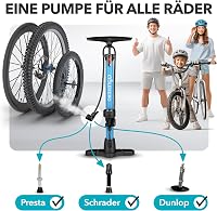 CYCLEHERO Kerékpár Pumpa Nyomásmérővel - Összes Szelep Típushoz 3