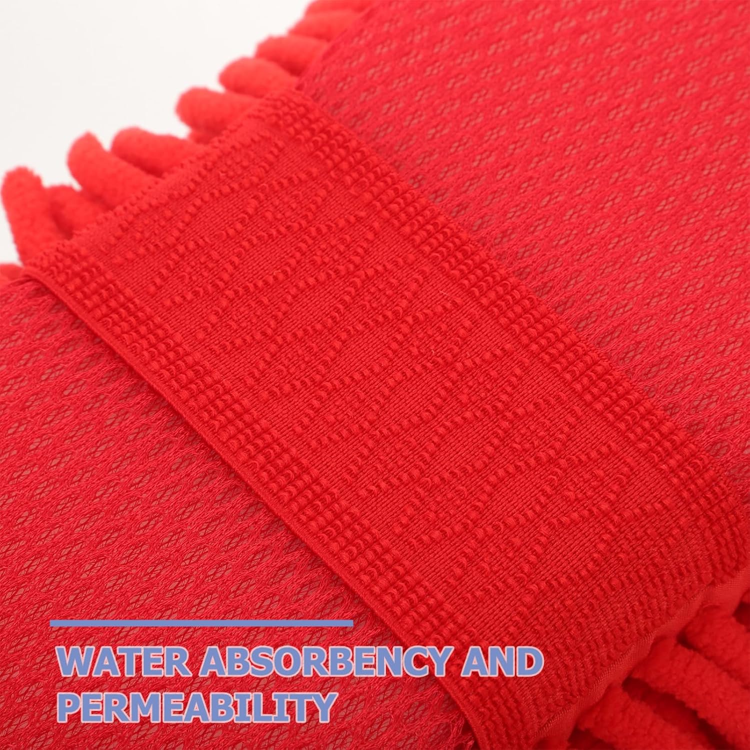 STOBAZA 80g Water-Absorbent Gloves Car Wash Sponge Handle Microfiber Wash Mitts for Car Washing