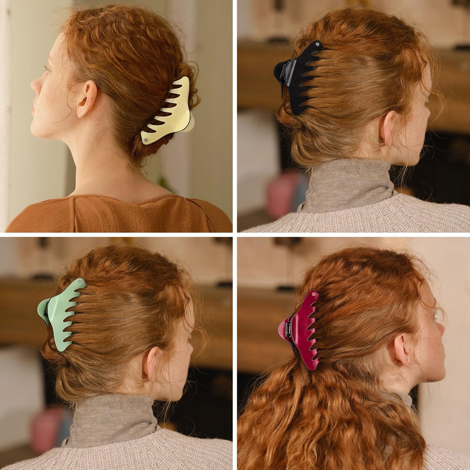 EVITA PERONI Hair Clips, Strong Hold Hair Claw Clip Jaw Clip for Thick Thin Durable Hair Clip for Women Girls Gifts, Bright Yellow - Image 7