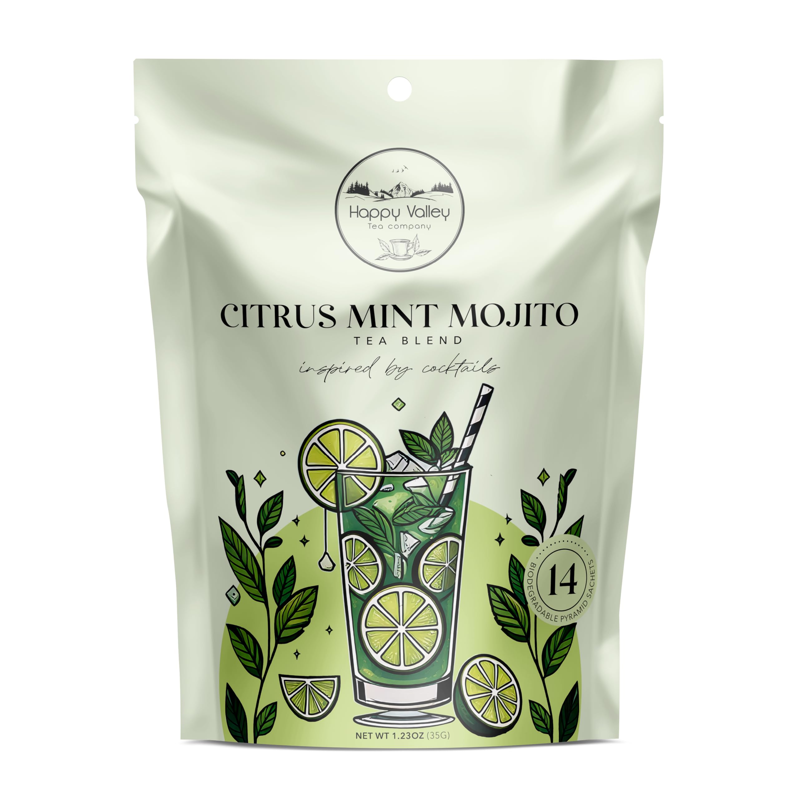 Citrus Mint Mojito Green Tea: a Craft Mocktail Tea by Happy Valley Tea Company