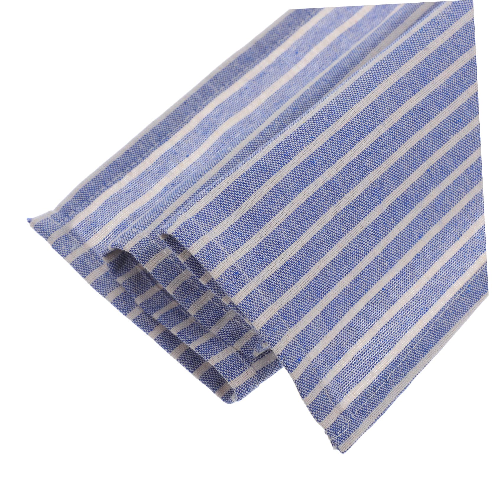 ERINGOGO 12 Servilletas de Mesa a Rayas, Jute y Algodón-poliéster, Reutilizables, para Decoración de Mesa y Restaurantes