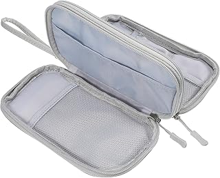 Hemobllo Cord Organizer Electronic Organizer Travel Organizer Bags Cable Storage Pouch Small Carrying case Storage Bag Carrying Bag Double Layer Electronic Bag Electronics Storage Pouch