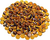 Vista 8 de KINGOU Gemas/cuentas/piedras de vidrio plano para relleno de jarrón, dispersión de mesa, juegos - 1 lb (0.551-0.630 in, aprox. 5/8 pulgadas)