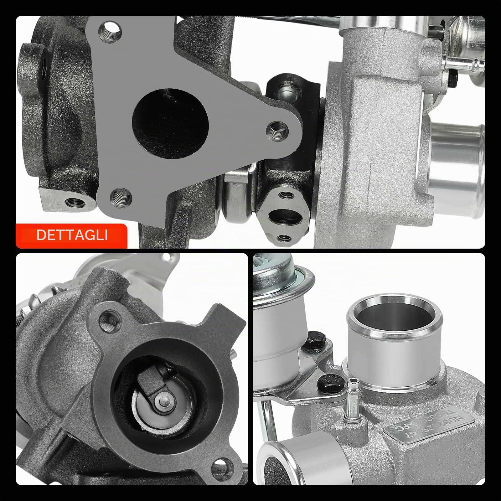 Frankberg Gas di scarico del turbocompressore benzina del turbocompressore | Compatibile con: Fortwo Cabrio 451, Fortwo Coupé 451
