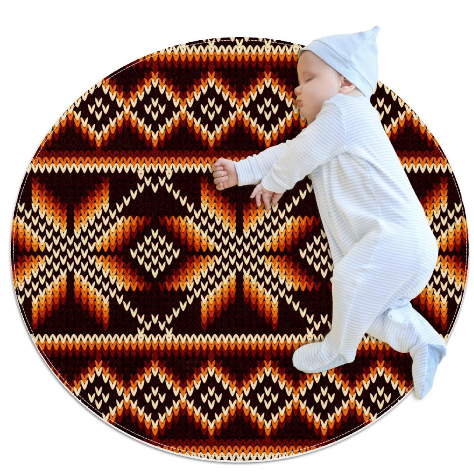 Tapis de salle de bain antidérapant pour sécuriser le sol de la chambre d'enfant ronde