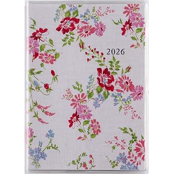 255 Rafine Petite 1 Notebook, Takahashi Shoten 2026 Edition, Floral Print, Monthly B7 Size