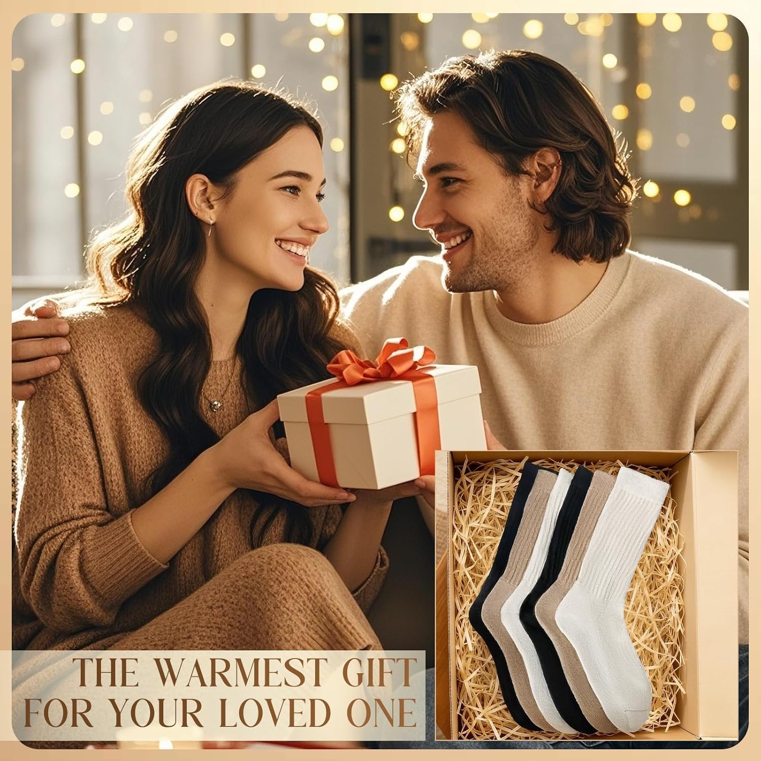 6 Pairs Slouch Socks for Women, 80s Retro Scrunch Socks, Soft Cotton Knit Mid Calf Trendy Crew Socks - Image 6