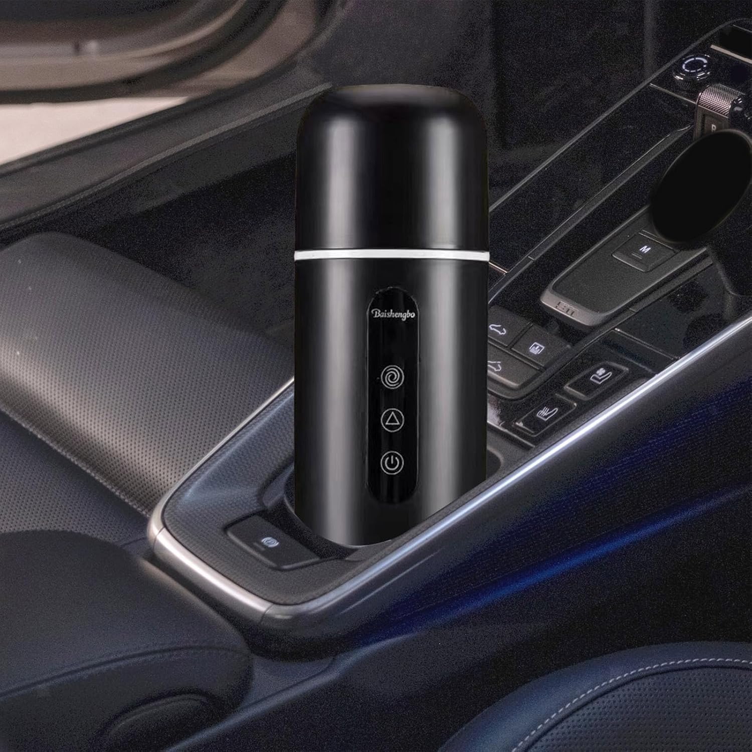 for Car - 12V/24V Portable Heated Water Cup Fast Heating | Universal Travel Mug with Auto Shaking Function, 420ml Car Kettles to Keep Milk/Tea
