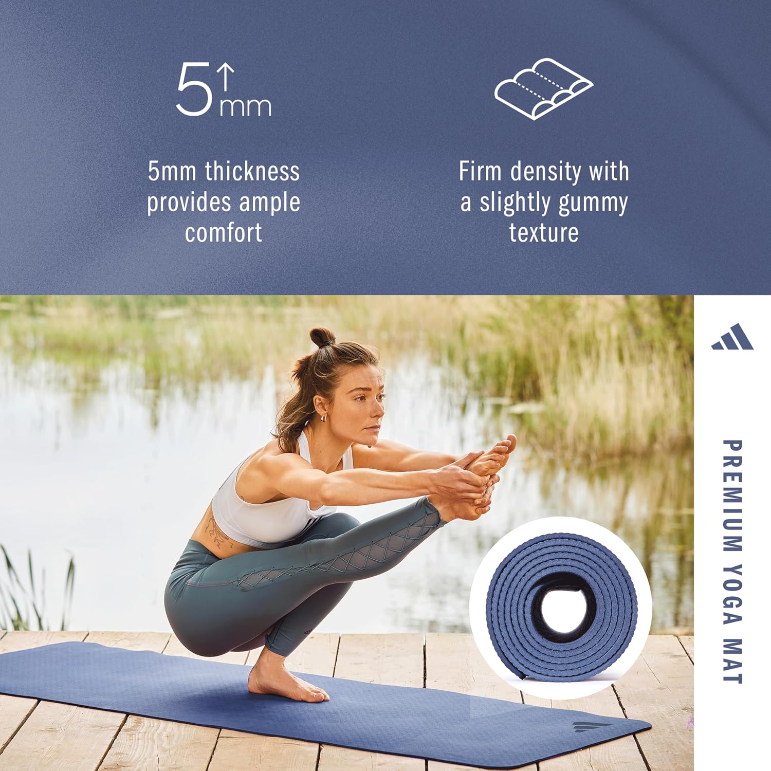 adidas 5 mm Yoga Mat image 2