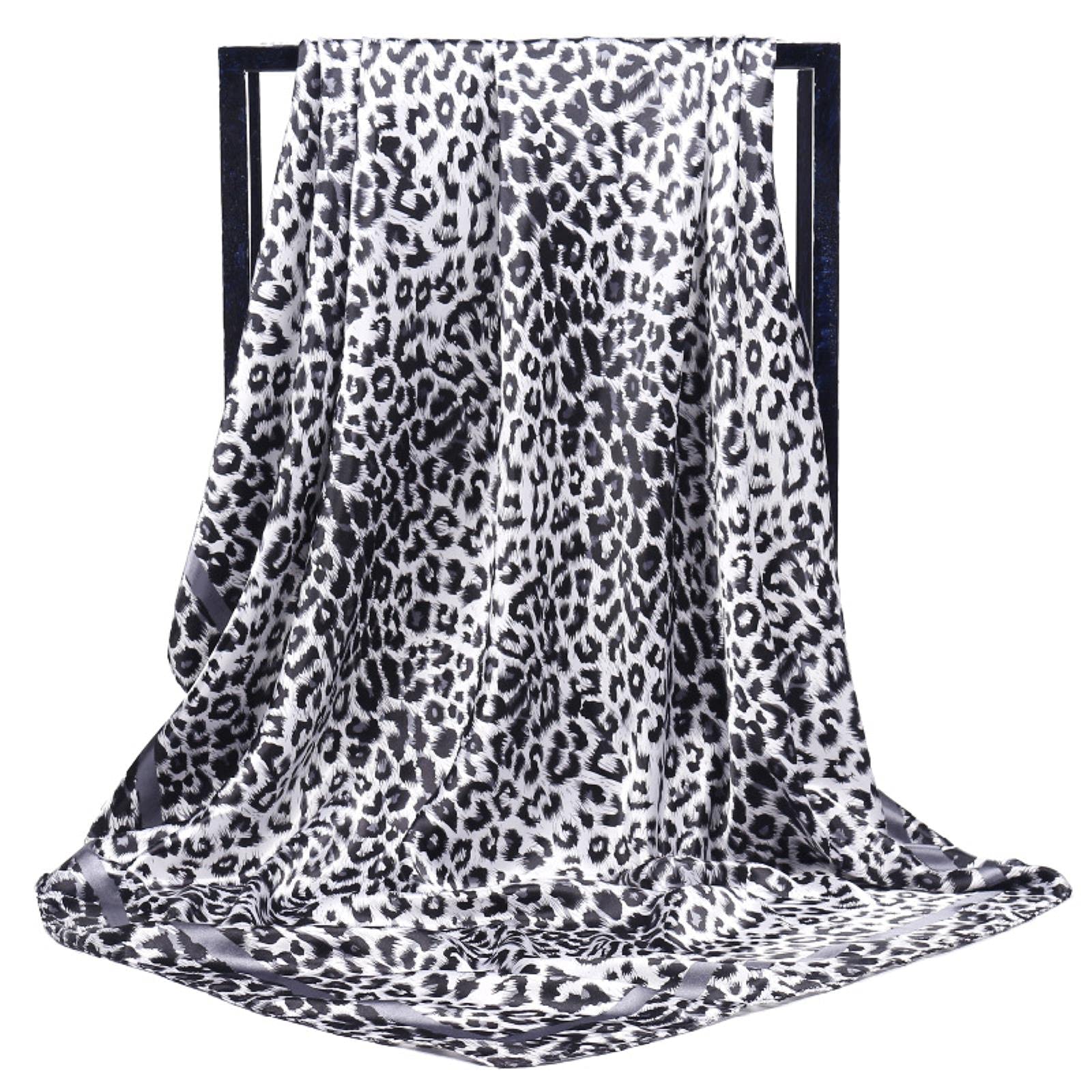 Sciarpa sottile con stampa leopardata - Sciarpa per capelli con stampa animalier, fascia per capelli, accessorio da collo o borsa, girocollo boho per donna - Italia