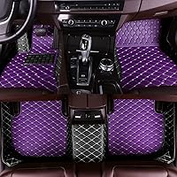 Vista 26 de Tapetes de auto personalizados, revestimientos de cuero de cobertura total para la mayoría de vehículos (negro y rojo)