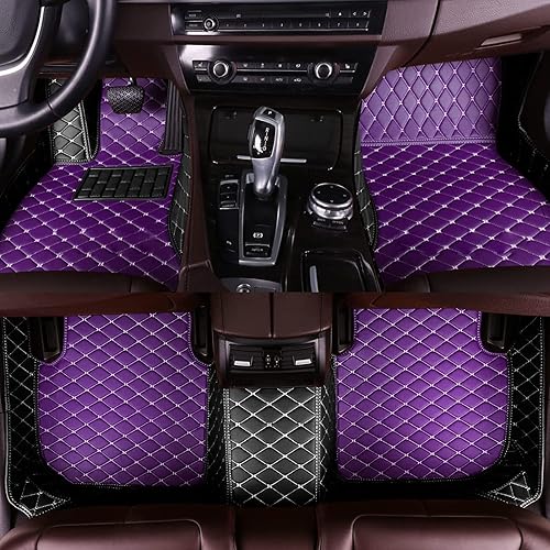 Miniatura 31 de Custom Fit Car Floor Mats - Full Coverage Automotive Leather Floor Liners for Most Vehicles by MingyunSM (Black & Brown)