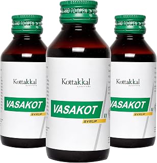 Kottakkal ayurveda® Vasakot Syrup - 100 ml, Helps to Improve Health Naturally - Pack of 3 Price In India