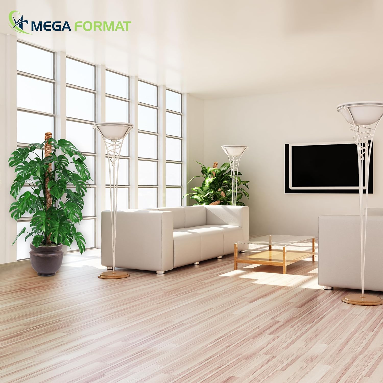 Condition photo showing New/Like New for plant sticks support tall – large moss pole monstera plant support 48 inch (1 pack), bendable tall moss pole for plants, indoor climbing pole, easy to shape and use 48" - 1 pack