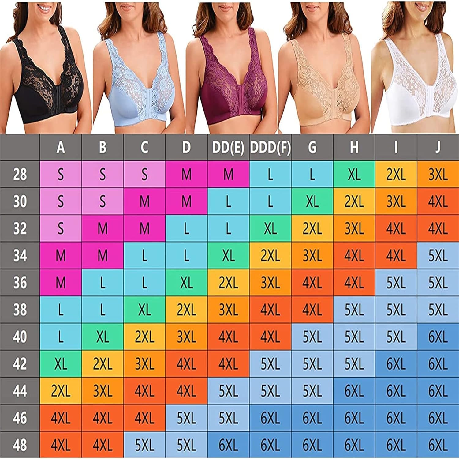 Buy Myer Front Hooks, StretchLace, SuperLift, and Posture Correction