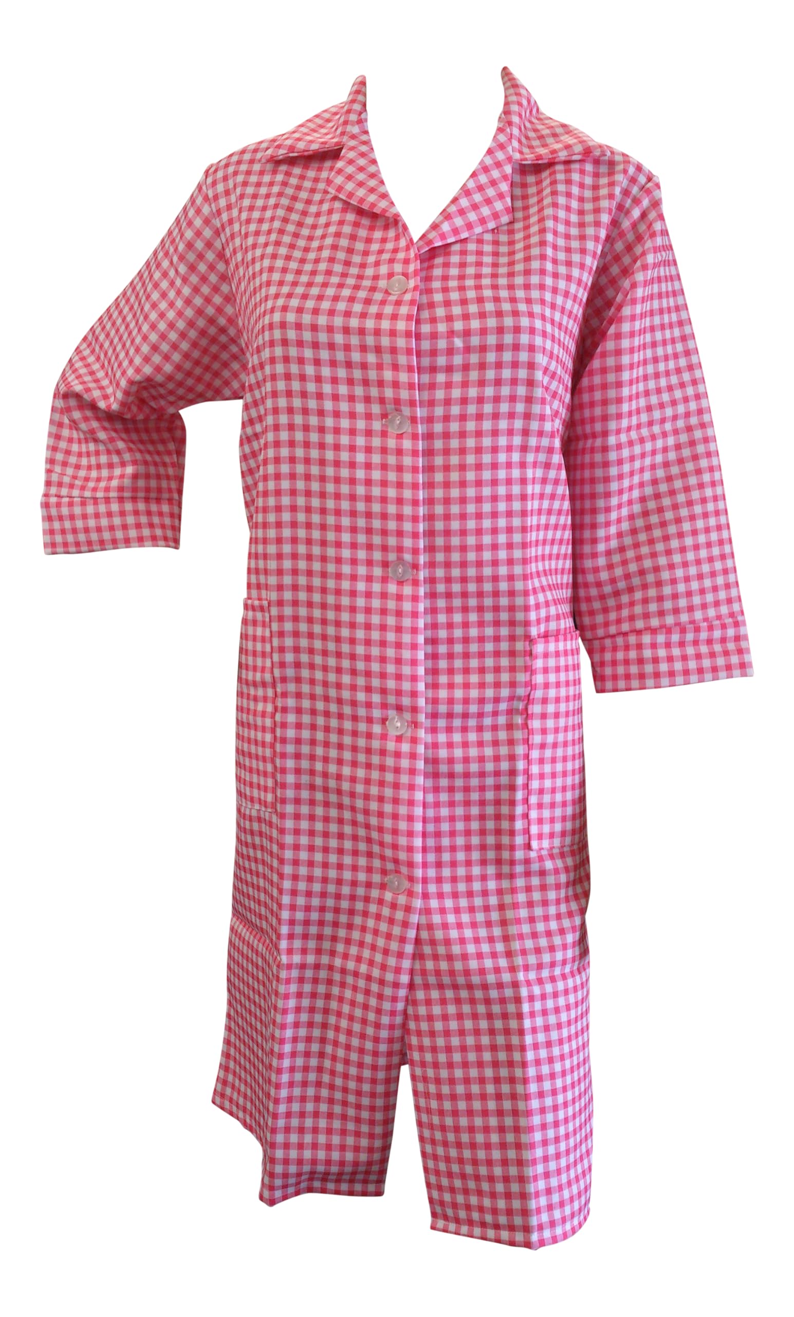Ladies Full Length, Button Through Overalls, choice of colour and size, (XXXOS 56/58 inches, Red)