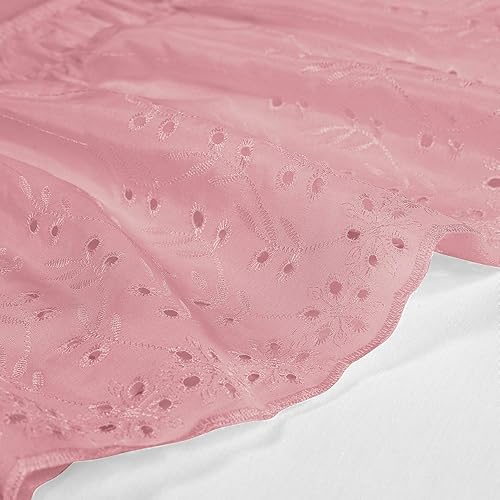 Miniatura 6 de Falda para cama de ojalillo con elástico y volantes